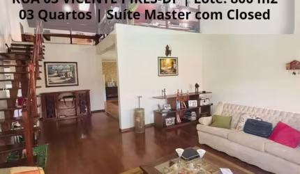Casa para Venda em Brasília, Setor Habitacional Vicente Pires, 3 dormitórios, 1 suíte, 2 banheiros, 4 vagas