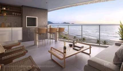 Apartamento Garden com 3 dormitórios sendo as 3 suítes, 3 vagas de garagens, à venda - Centro - Guaratuba/PR localização incrível, Pé na Areia.