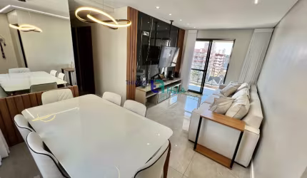 Lindo apartamento recém mobiliado , com 3 quartos e sacada