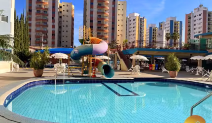 Excelente apartamento a venda em Caldas Novas, mobiliado, 3 quartos, parque aquático