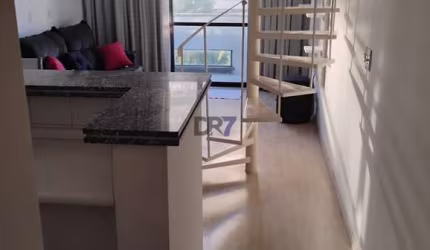 Lindo Loft mobiliado, 70 m², varanda e piscina - Cambuí - Campinas/SP