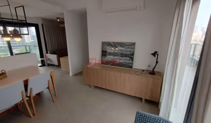 LOCAÇÃO DE APARTAMENTO MOBILIADO PINHEIROS, 1 DORMITÓRIO E 1 VAGA