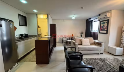 LOCAÇÃO APARTAMENTO MOBILIADO NO ITAIM BIBI SÃO PAULO, 1 DORMITÓRIO E 2 VAGAS