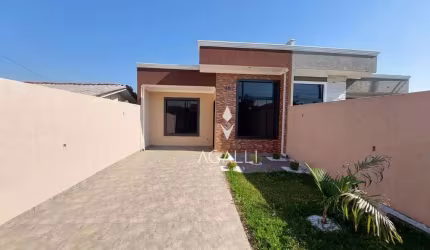 Casa com 74,30m² e 3 dormitórios à venda, 74 m² por R$ 440.000 - Gralha Azul - Fazenda Rio Grande/PR
