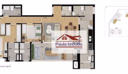 Apartamento com 3 dormitórios à venda, 116 m² por R$ 1.204.840 - Vila Mogilar - Mogi das Cruzes/SP