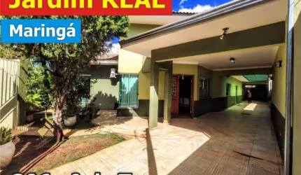 Casa ampla de terreno interio no Jardim Real em Maringá
