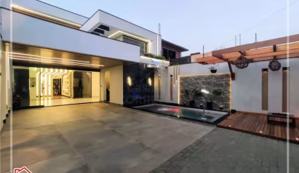 CASA INCRÍVEL NO JARDIM ESPANHA - Piscina com cascata
