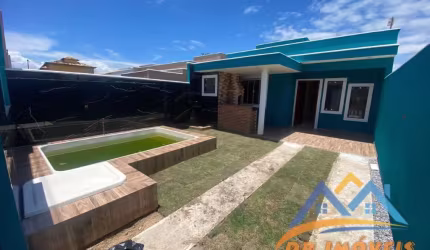 DR Linda casa 2 quartos sendo 1 suíte, área gourmet, piscina e lavabo - Unamar- Cabo Frio/RJ