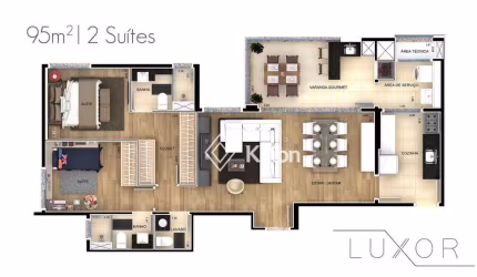 Apartamento à venda no Luxor Residencial em Itu/SP