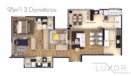 Apartamento à venda no Luxor Residencial em Itu/SP