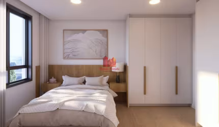 Apartamento com 2 quartos à venda na Rua Marechal Trompowski, 298, Bacacheri, Curitiba, 57 m2 por R$ 594.900