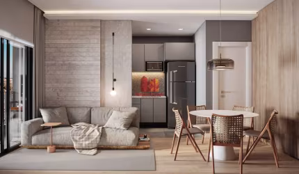 Apartamento com 3 quartos à venda na Rua Brasílio Bacellar Filho, 944, Tingui, Curitiba, 64 m2 por R$ 569.400