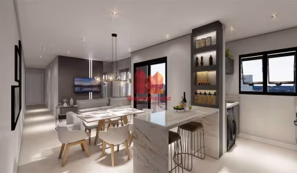 Apartamento com 3 quartos à venda na Rua Vinte e Dois de Abril, 456, Centro, Pinhais, 77 m2 por R$ 549.000
