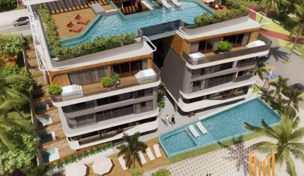 Apartamento Flat Beira Nar Pé na Areia