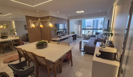 Residencial Palácio das Artes 88m², 1 suíte, andar alto, 3/4, climatizado, automatizado, mobiliado. por apenas: R$ 910.000,00. Agende sua visita!