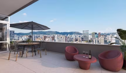 Cobertura à venda, no Be You Residence,  em Belo Horizonte, Barro Preto, com 1 quarto, 84,68m²