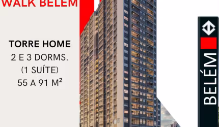 Apartamentos de 2 e 3 Dormitórios ao lado do Metrô Belém