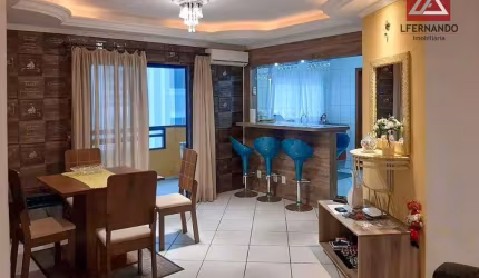 Apartamento mobiliado com 2 dormitórios, sendo 1 suíte à venda, 98 m² por R$ 850.000 - Meia Praia - Itapema/SC