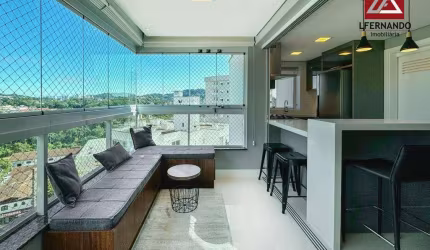 Apartamento mobiliado com 3 dormitórios, sendo 1 suíte à venda, 101 m² por R$ 899.000 - Velha - Blumenau/SC