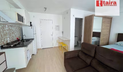 Studio Mobiliado/ Andar alto/ Varanda / Lazer completo