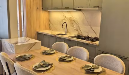 Apartamento novo mobiliado suite + 1 Bairro Esplanada 2 vagas (em gaveta) posiçã