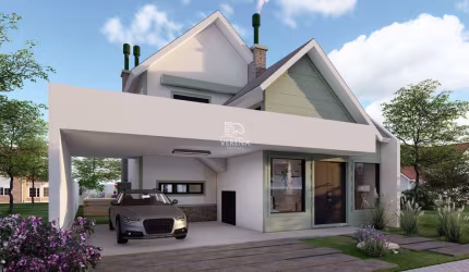BELÍSSIMA CASA EM CONSTRUÇÃO NO BELLE VILLE.