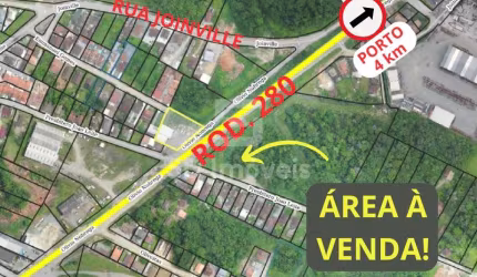 Terreno 8.000m²-Porto- Rocio Grande- São Francisco do Sul/SC