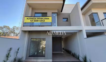 Sobrado com 3 dormitórios sendo 1 suíte de Alto Acabamento à venda, 127 m² por R$ 730.000 - Jardim Guararapes - Londrina/PR