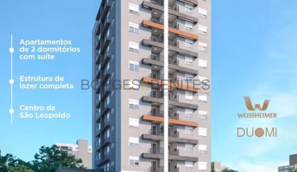 Apartamento para Venda em São Leopoldo, Centro, 2 dormitórios, 1 suíte, 1 banheiro, 1 vaga