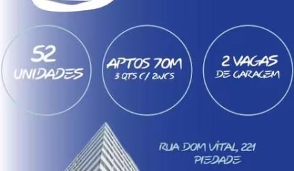 Apartamento para Locação em Jaboatão dos Guararapes, Piedade, 3 dormitórios, 1 suíte, 2 banheiros, 2 vagas