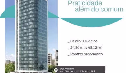 Studio para Venda em Recife, Boa Viagem, 1 dormitório, 1 banheiro, 1 vaga