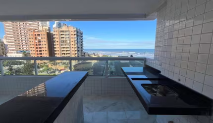 Apartamento 02 dormitórios -  Vista Mar - Lazer Completo - Bairro Caiçara