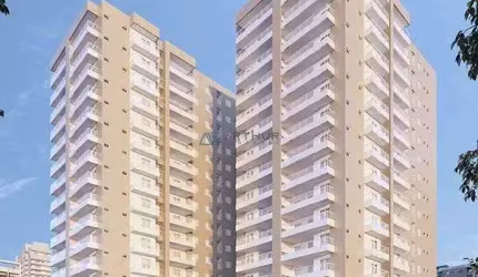 Apartamento em Praia Grande, Nova Mirim com 2 quartos, 77m2 priv.