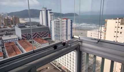 Apartamento com 2 quartos e Vista mar em Praia Grande SP. Bairro Boqueirão.