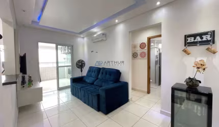 Apartamento à venda em Praia Grande no bairro Mirim, 02 quartos, varanda gourmet