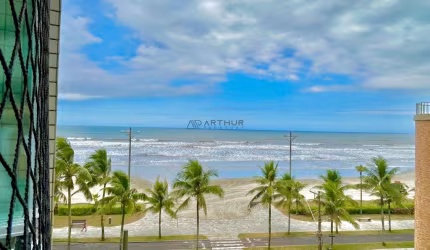 Apartamento à venda em Praia Grande vista mar 2 dorms 1 suíte com lazer completo