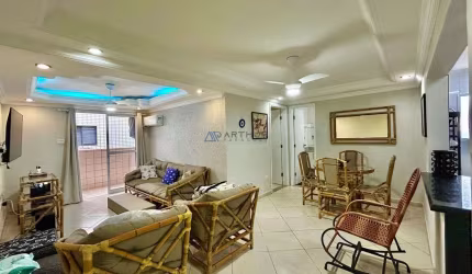 Apartamento a venda em Praia Grande, 01 dormitório, vista mar e andar alto