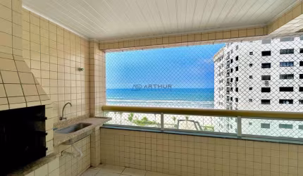 Apartamento à venda em Praia Grande com 3 suítes e 2 vagas e churrasqueira