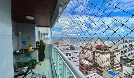 Apartamento à venda em Praia Grande no bairro da Tupi com vista mar