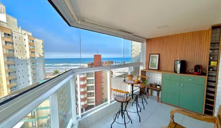 Apartamento à venda em Praia Grande com vista mar e lazer completo