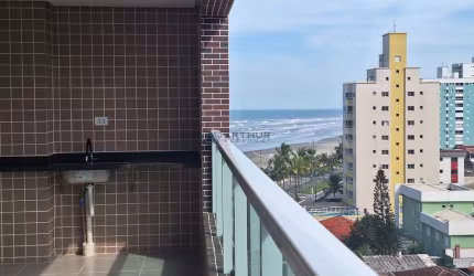 Apartamento à venda em Praia Grande com vista mar no Jardim Real