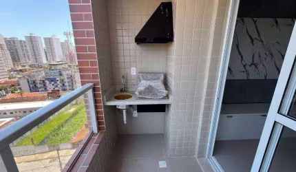 Apto de 1 dormitório, 43 m²,  Aviação - Praia Grande/SP. Com planejados