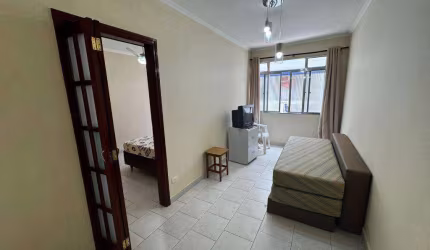 Apto 1 dorm, 42m² útil, 1 vaga , Mobiliado, no Forte em Praia Grande SP