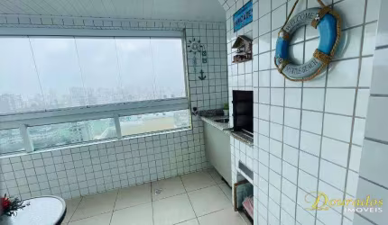 Apartamento com 2 dormitórios à venda, 87 m² por R$ 590.000 - Vila Guilhermina - Praia Grande/SP