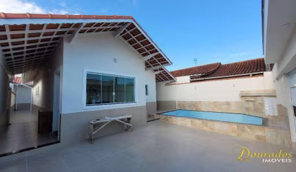 Casa Isolada com Piscina com 3 dorm(s), sendo 1 suíte + edícula no Real em Praia Grande SP.