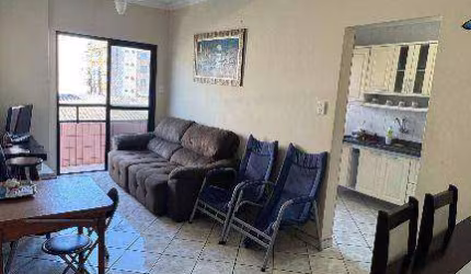 Apartamento com 1 dormitório à venda, 54 m² por R$ 330.000 - Vila Guilhermina - Praia Grande/SP