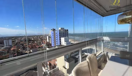 Cobertura Duplex com 3 suítes, mobiliado, 143m2, 2 vagas - Caiçara em Praia Grande SP