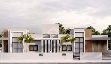CASA GEMINADA SENDO 2 DORMITÓRIOS/ QUARTOS COM 1 SUÍTE NO BAIRRO FORQUILHAS - SÃO JOSÉ NO VALOR DE R$ 480.000,00.