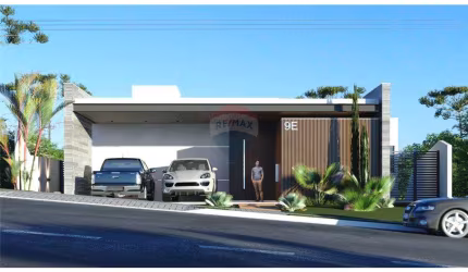 Linda casa linear no Condomínio Residencial Alvim
