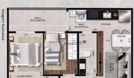 Apartamento com 2 dormitórios à venda, 43 m² por R$ 350.000,00 - Tucuruvi - São Paulo/SP